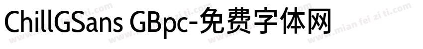 ChillGSans GBpc字体转换